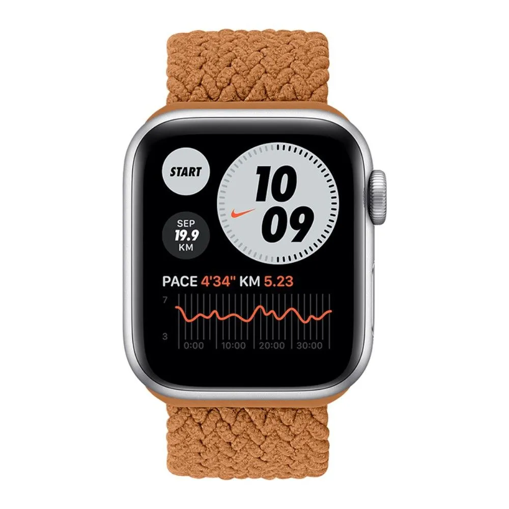 Apple Watch (45mm) elastic watch strap - Orange / Size: XL