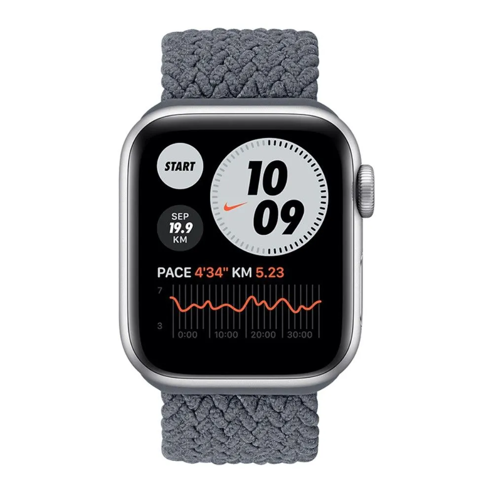 Apple Watch (45mm) elastic watch strap - Space Grey / Size: XL