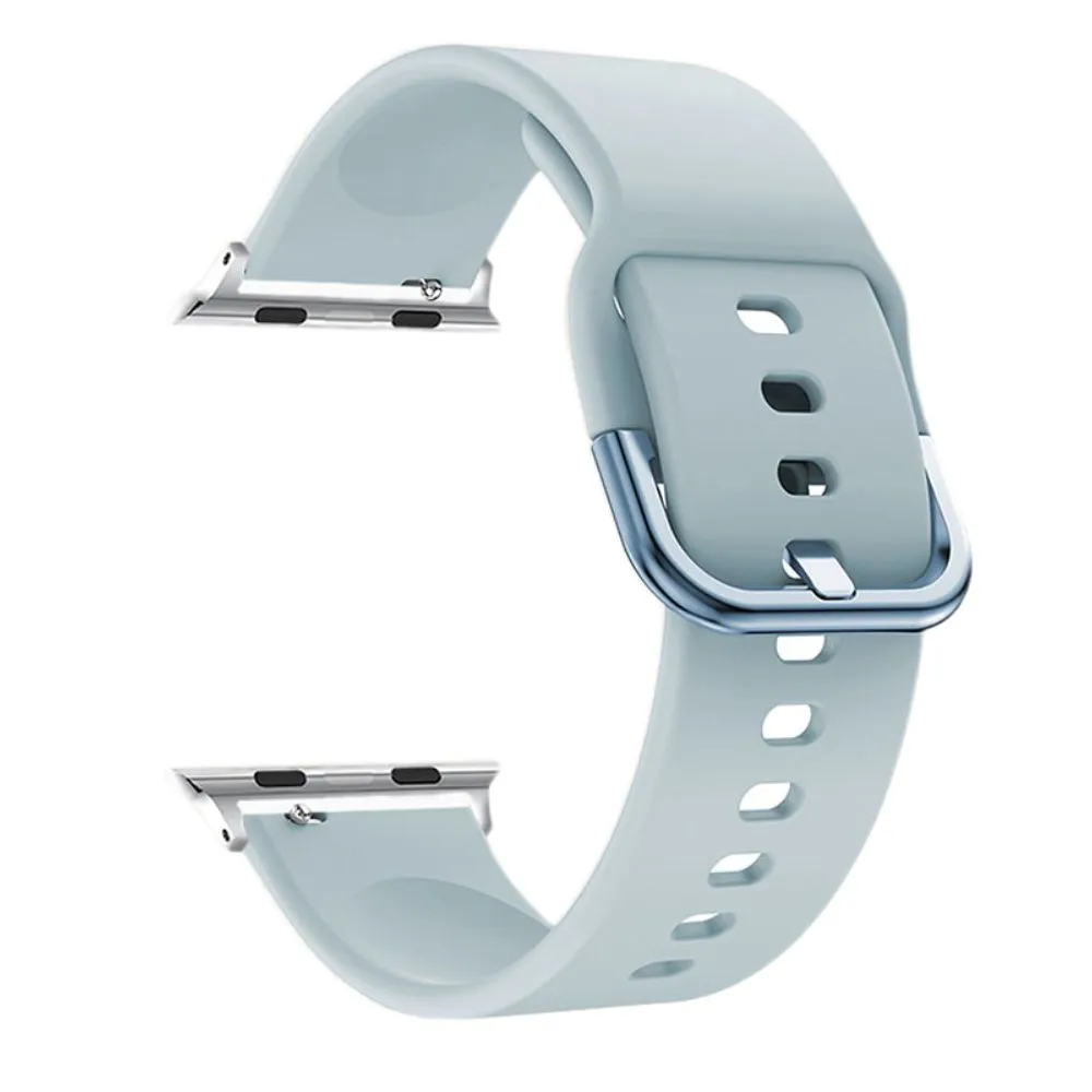 Apple Watch (45mm) simple silicone watch strap - Baby Blue