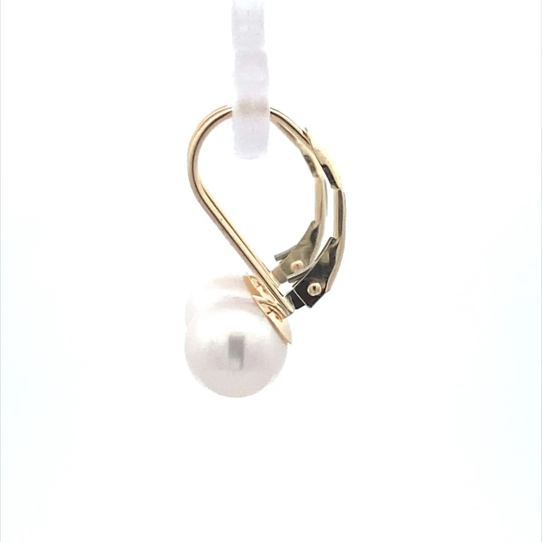 Beeghly & Co.Yellow Gold Pearl Drop Earrings