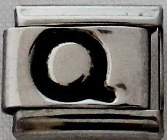 Black Letter Q 9mm Charm