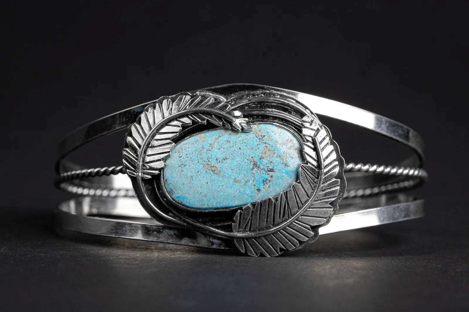 Blue Ridge Lightning Turquoise Cuff Bracelet