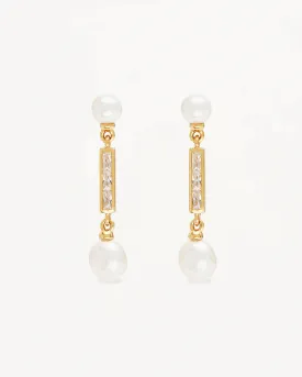 BREATHE PEARL DROP EARRINGS | 18k Gold Vermeil