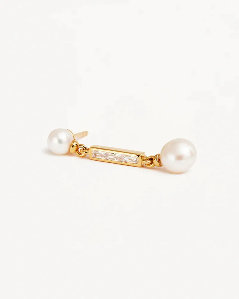 BREATHE PEARL DROP EARRINGS | 18k Gold Vermeil