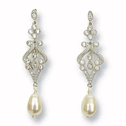 Deco Pearl Drop Earrings Iram