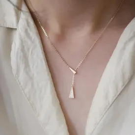 Elegant Triangle Pendant Necklace