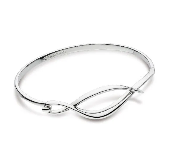 Entwine Twine Twist Hinged Bangle