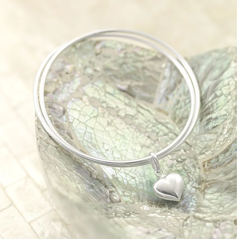 Entwined Heart Bangle - SBGL319