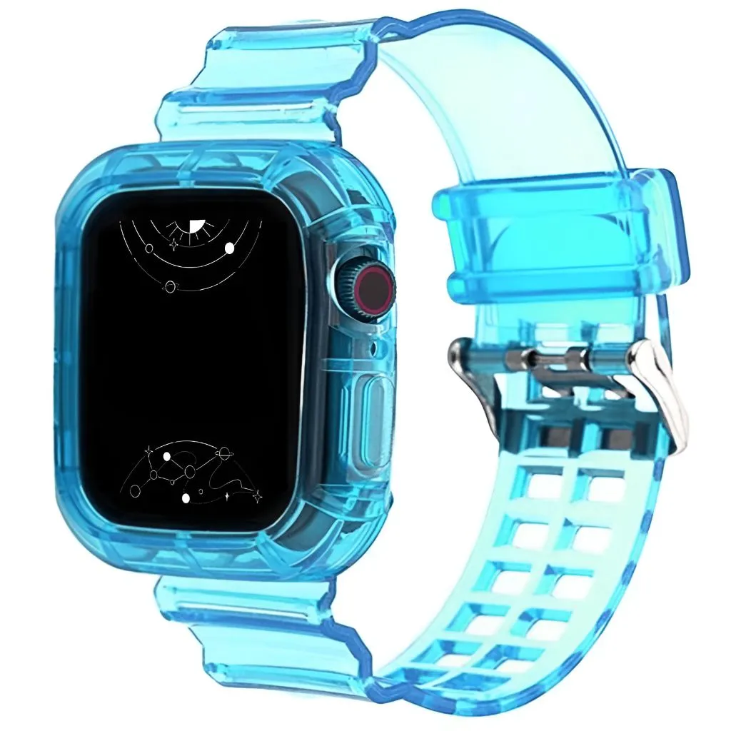 Glacier Transparent Silicone Stylish Band   Case