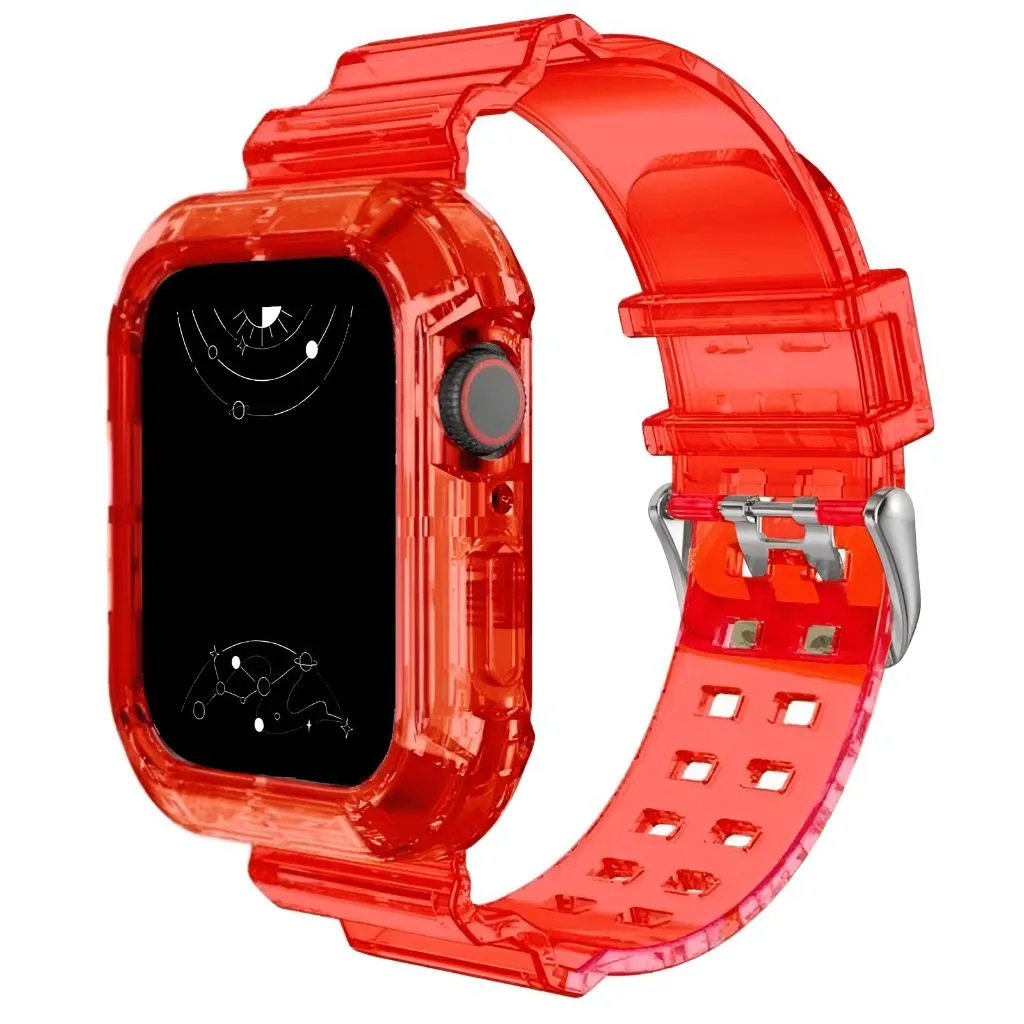 Glacier Transparent Silicone Stylish Band   Case