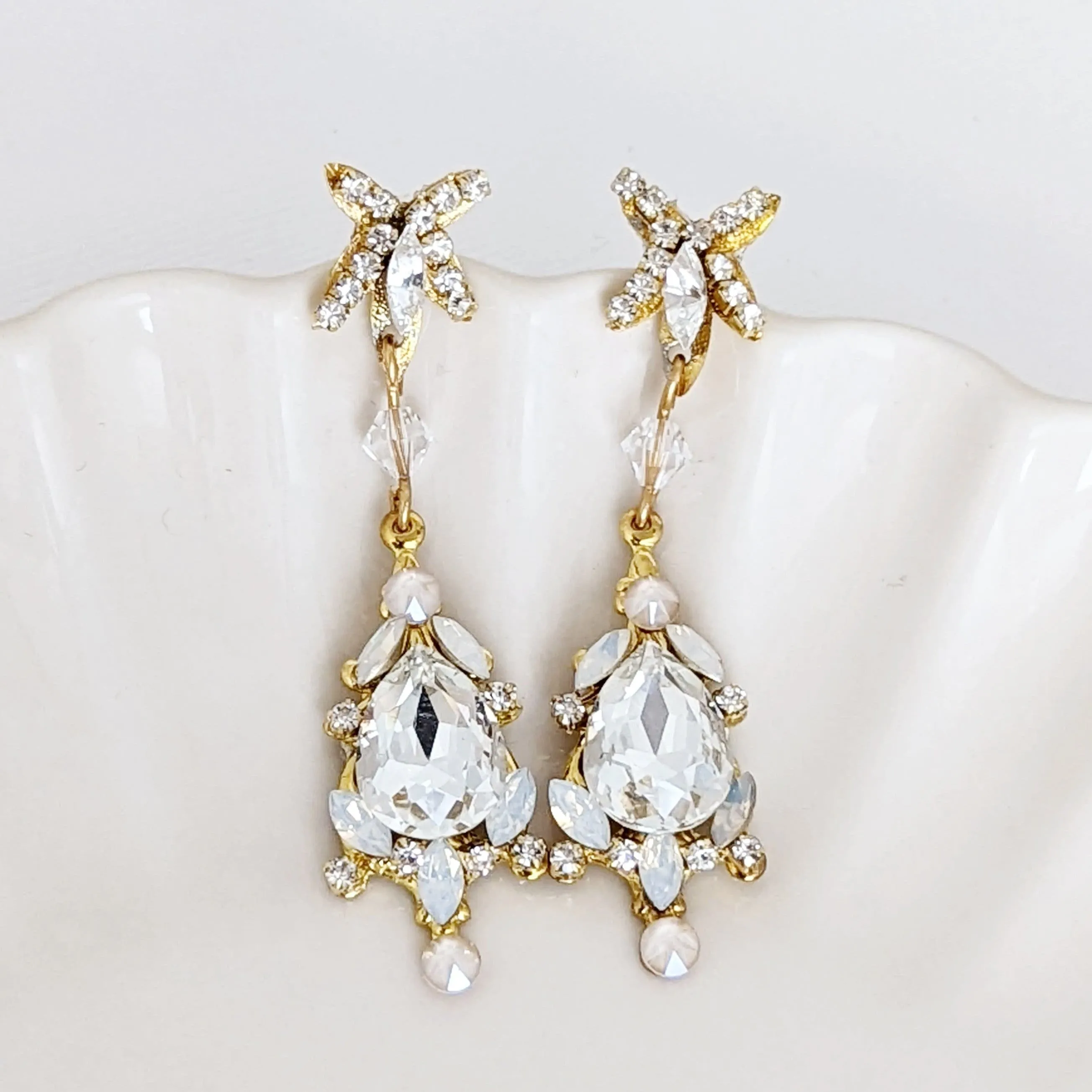 Gold Bridal Earrings