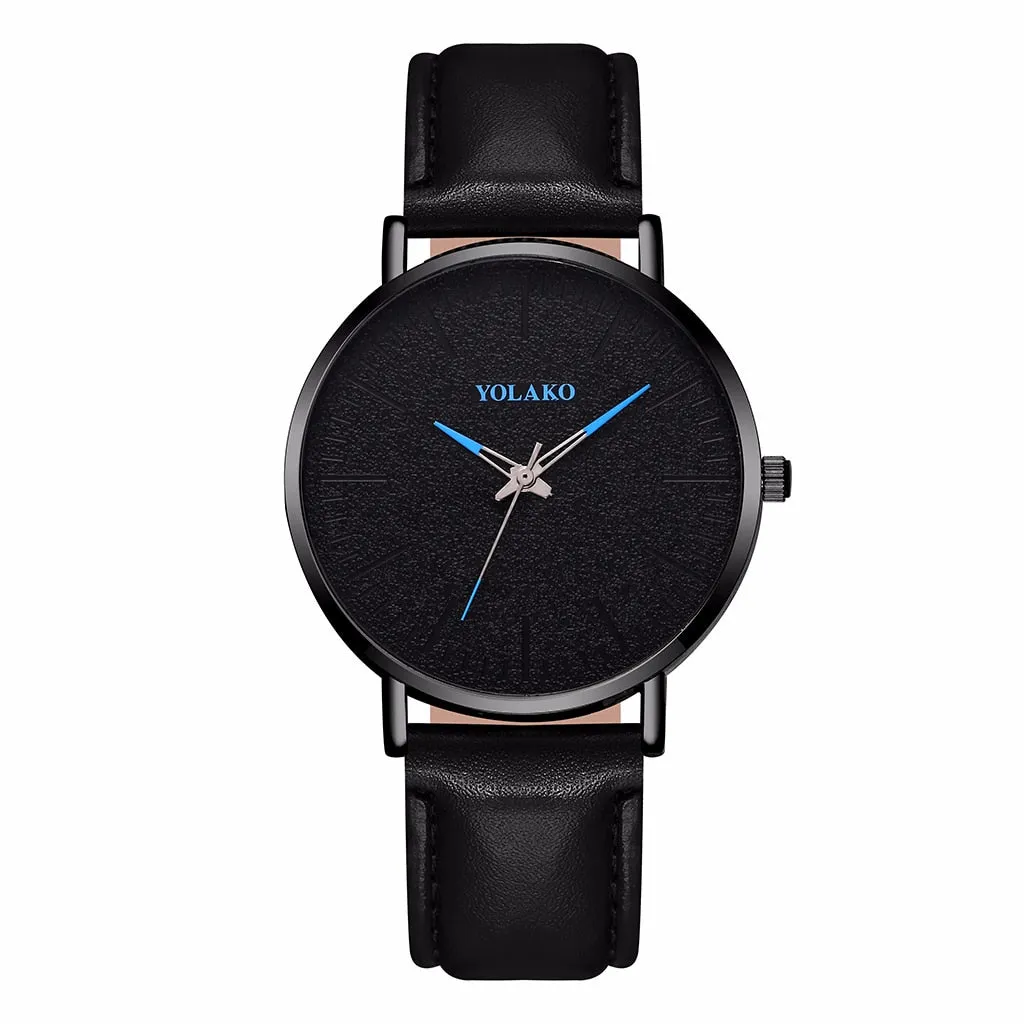 Hot Sale Men Leather Business Watches Luxury Casual YOLAKO Brand Male Sport Watch Quartz Clock Relogio Masculino