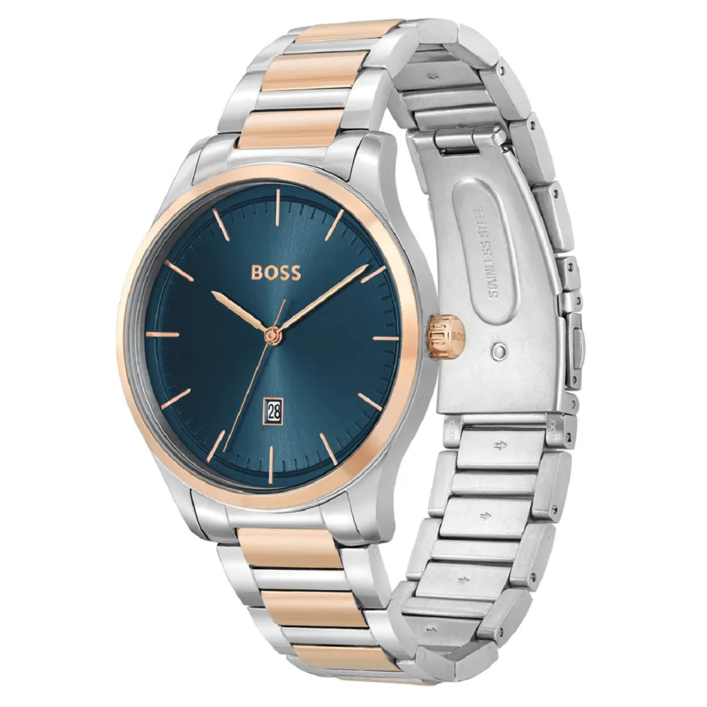 Hugo Boss 1513978 Ready Set Go Two Tone Mens Watch