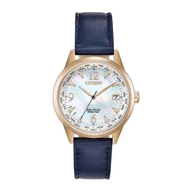 Ladies Strap Dress Stainless Steel Rose Gold Watch FC8003-06D