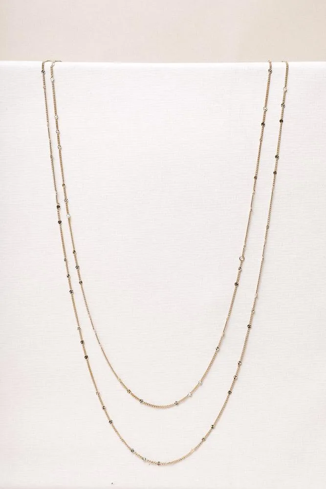 Layered Gold Chain Necklace