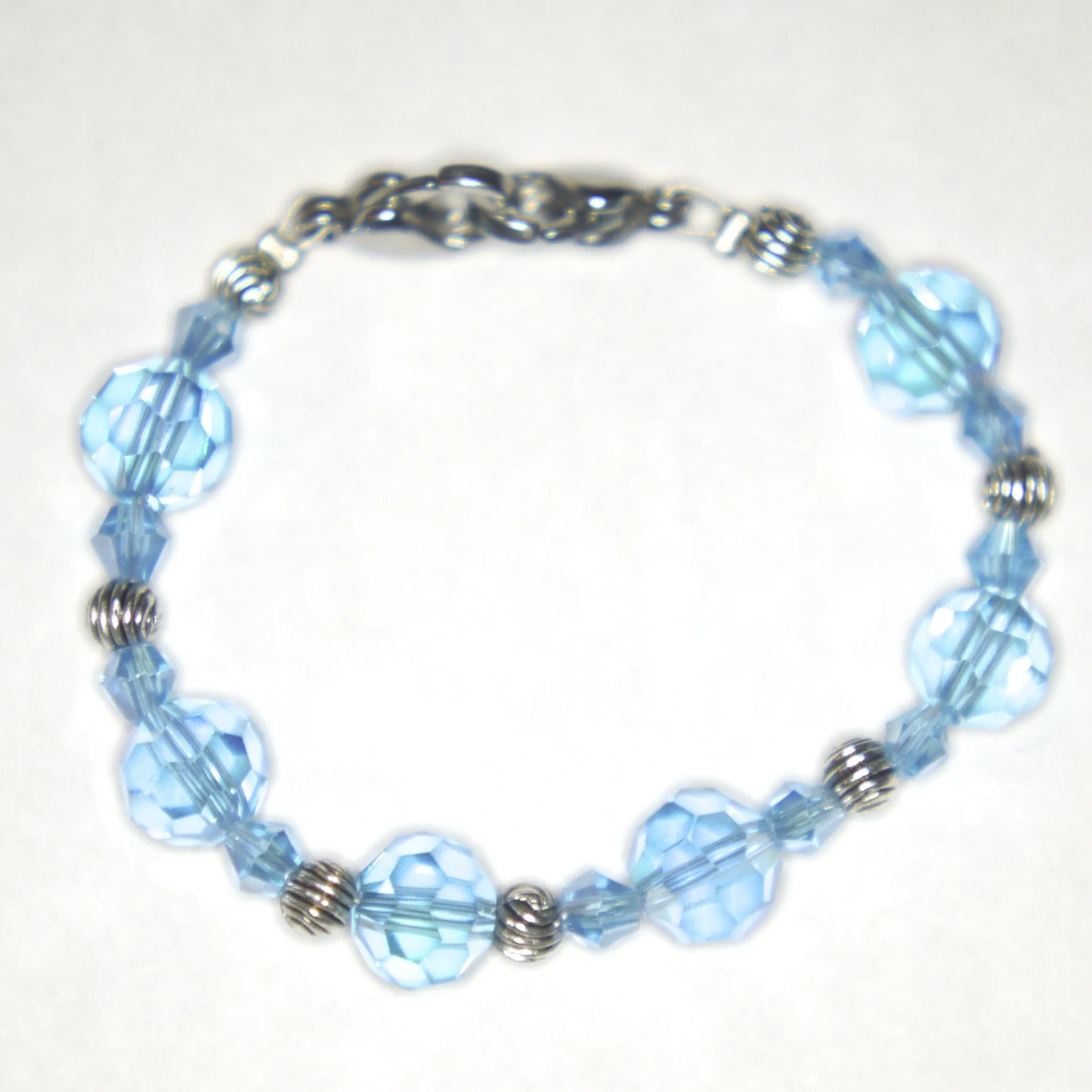 Medical Alert ID - Blue Crystal Bracelet