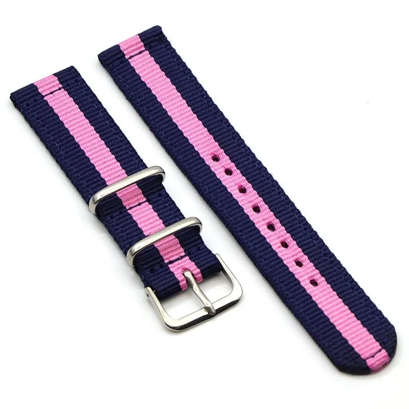 Nato Nylon Watch Straps Compatible with the Ticwatch C2 Rose Gold & C2  Rose Gold