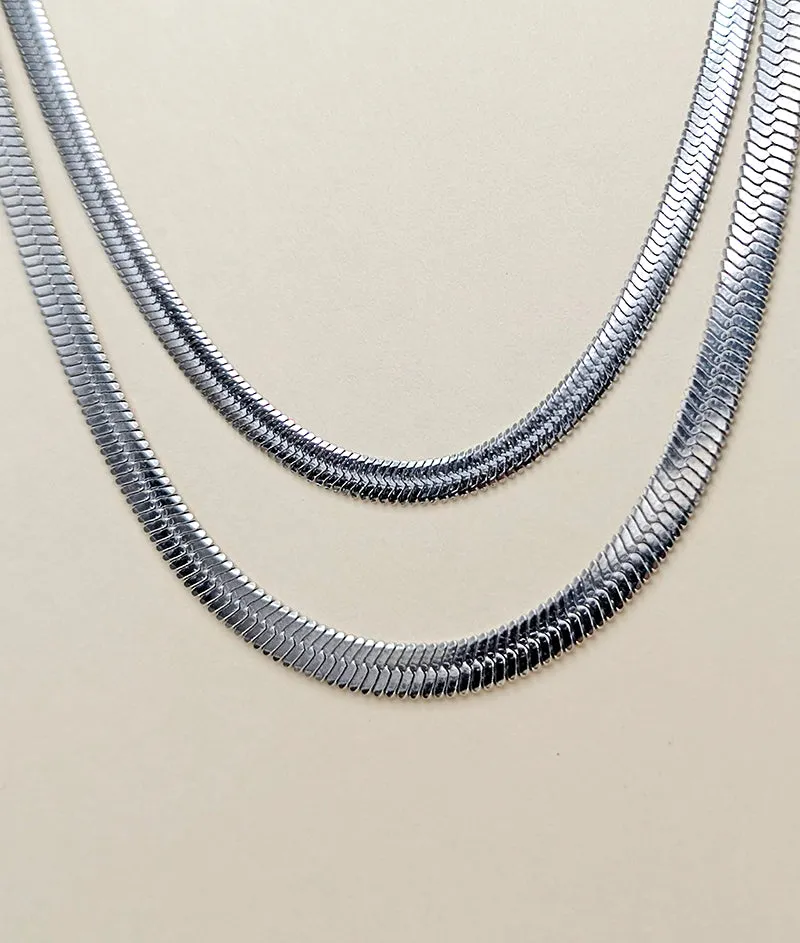 Nuance Silver River Chain Necklace