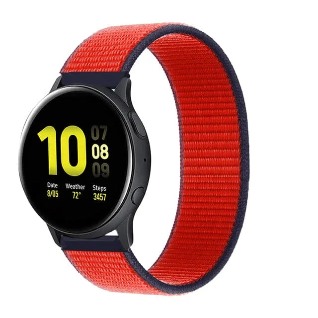 Nylon Sports Loop Watch Straps Compatible with the Garmin Vivomove HR & HR Sports