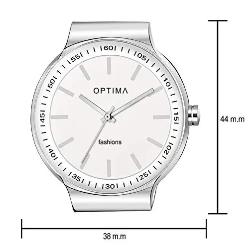 Optima Watch Men's Water Resistant Analogue Quartz Watch(yellow)