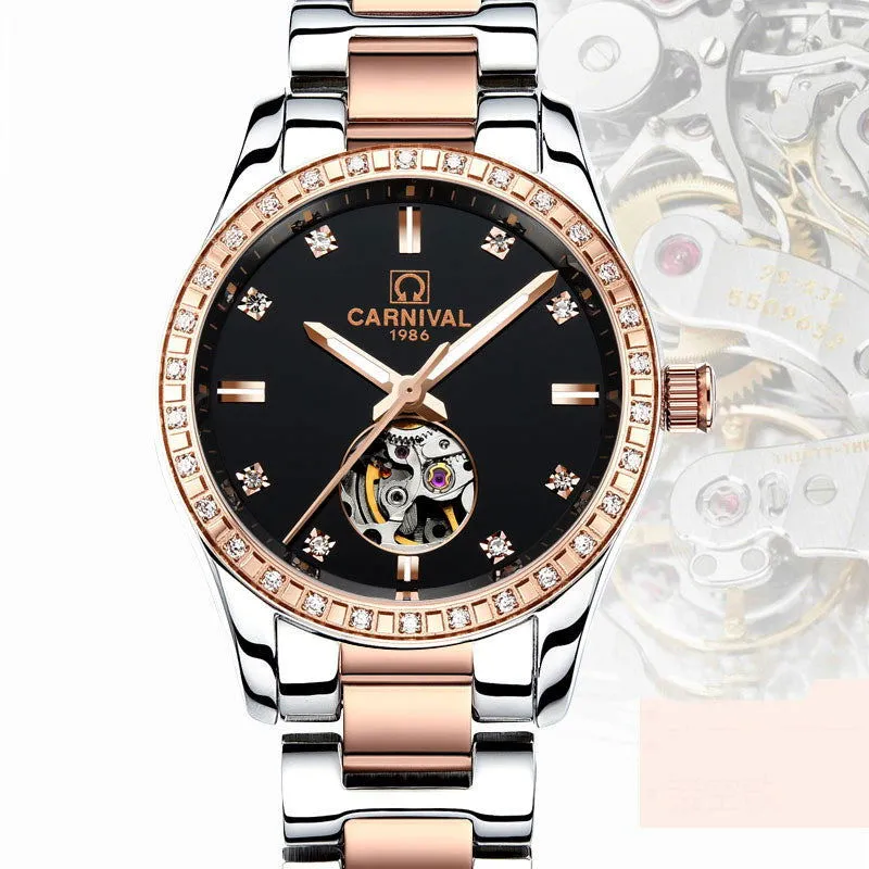 Rose Gold Automatic Diamond Watch