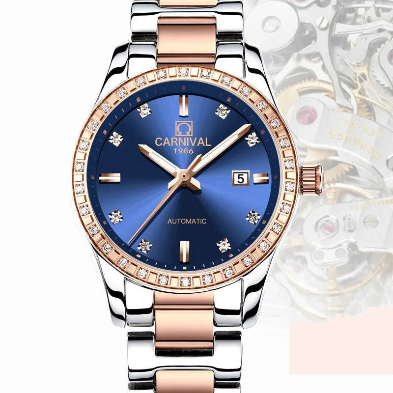 Rose Gold Automatic Diamond Watch