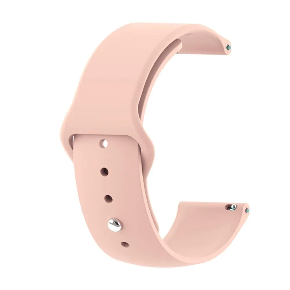 Silicone Button Style Watch Straps Compatible with OnePlus Watch