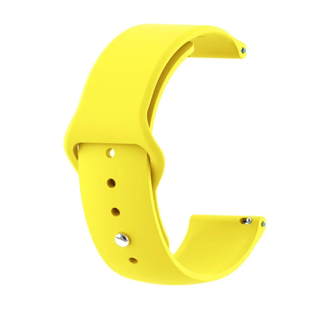 Silicone Button Style Watch Straps Compatible with Xiaomi Redmi Watch 3 Active, Lite & Youth