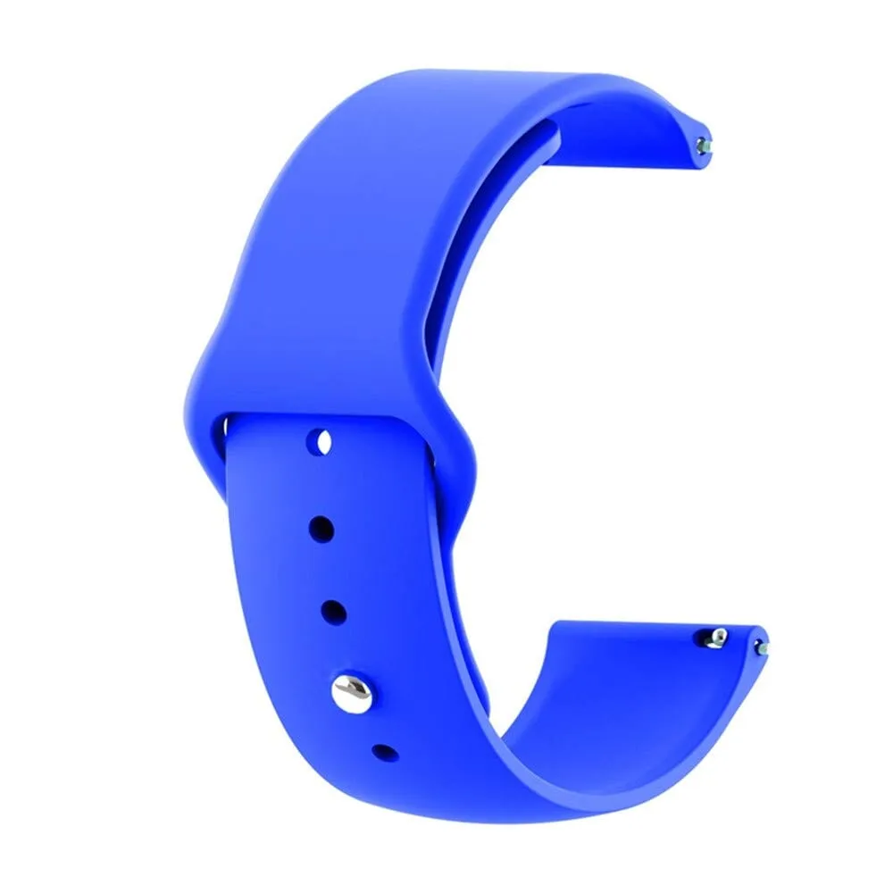 Silicone Button Style Watch Straps Compatible with Xiaomi Redmi Watch 3 Active, Lite & Youth