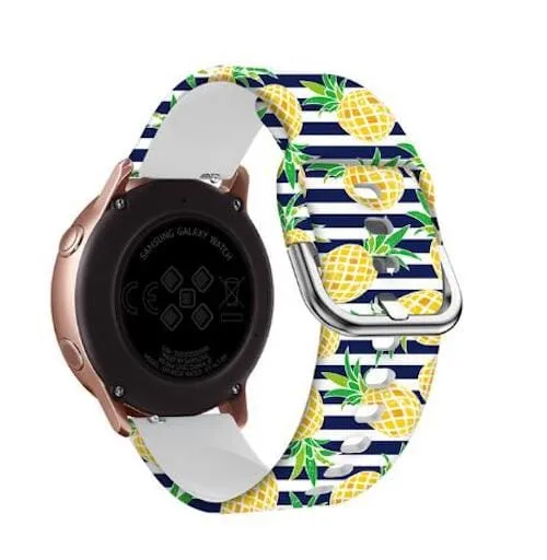 Silicone Pattern Watch Straps compatible with the Amazfit 20mm Range