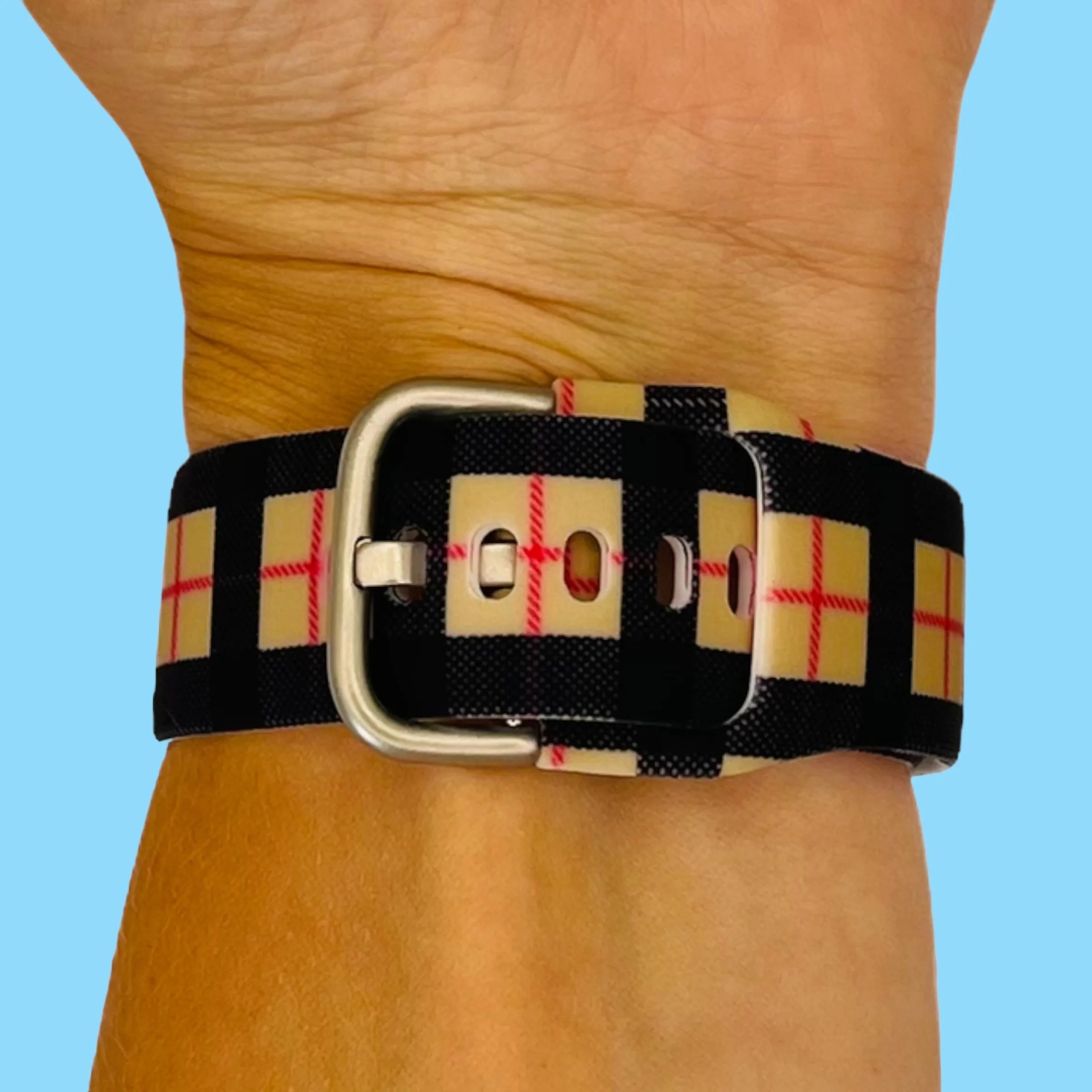 Silicone Pattern Watch Straps compatible with the Amazfit 20mm Range