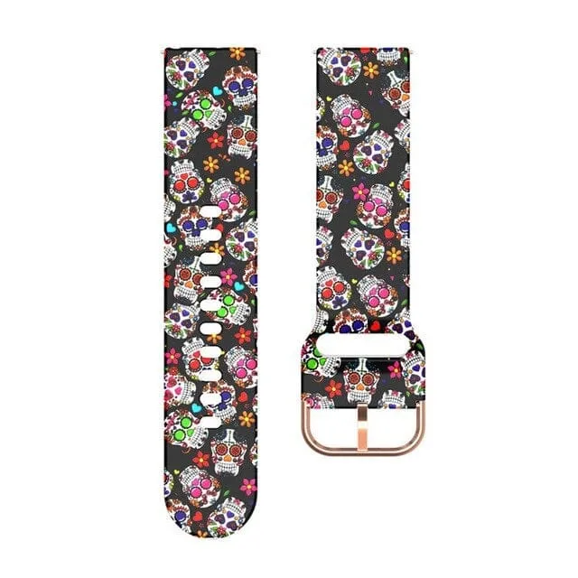 Silicone Pattern Watch Straps compatible with the Huawei Honor S1