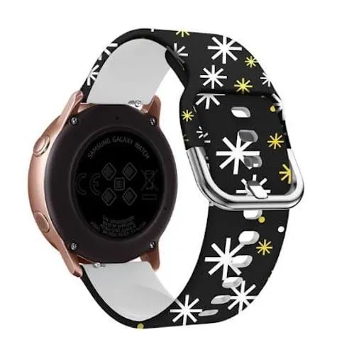 Silicone Pattern Watch Straps compatible with the Samsung 20mm Range