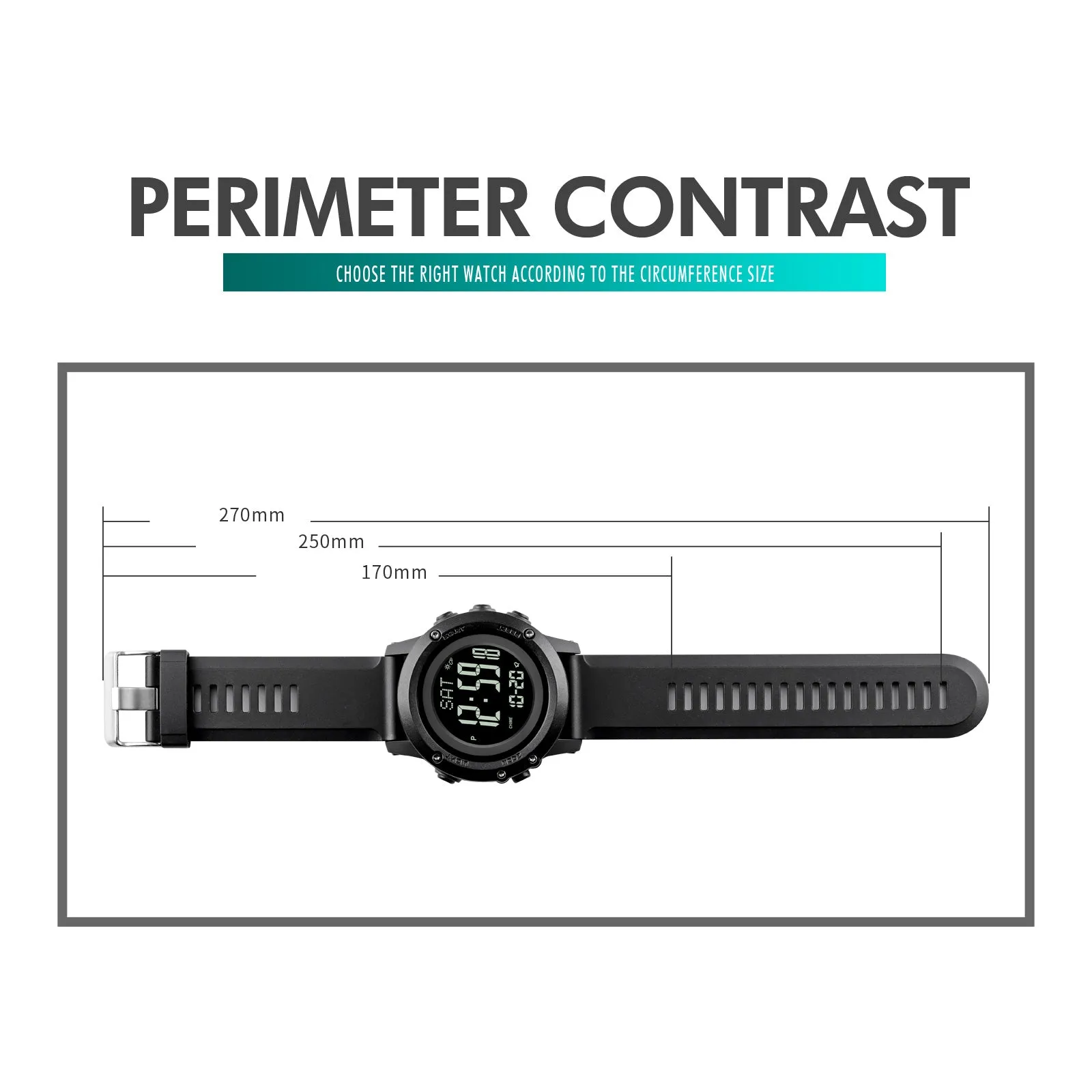 SKMEI 1793 Powerful Digital Compass Watch with Altimeter and Thermometer & Pressure