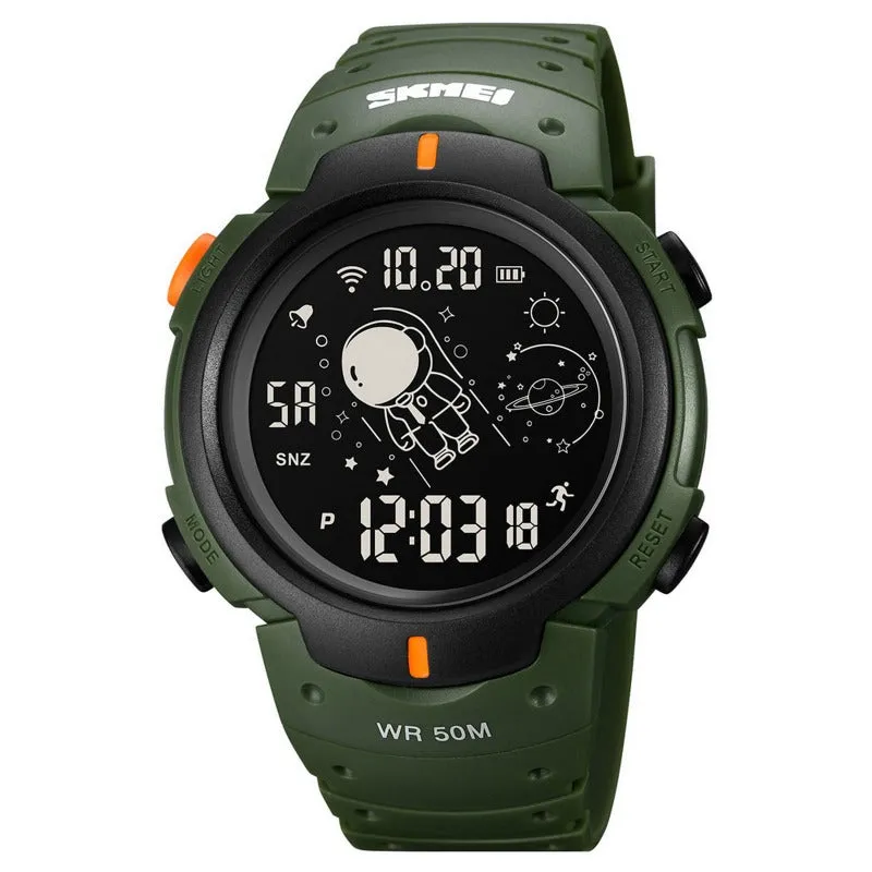 SKMEI 1820 Spacewalk 48mm Big Face Digital Watch for Men 50m Waterproof