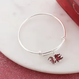 South Carolina Enamel Logo Wire Bracelet